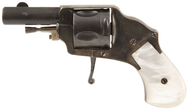 Deactivated Antique Belgium Revolver